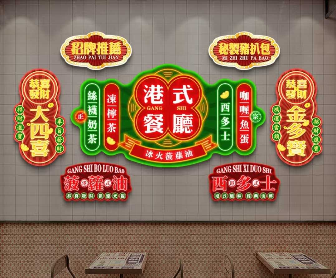 賽博朋克風墻面圖文制作